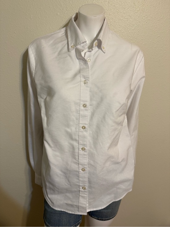 Lands' End Tops - Lands' End White Button-Down Oxford Shirt